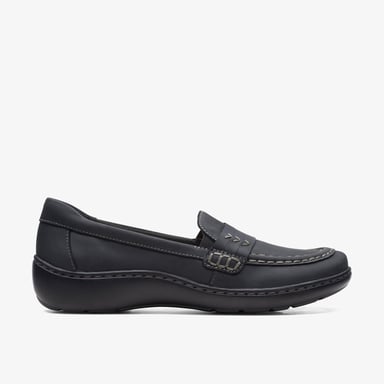 Cora Ashly schwarze Lederschuhe