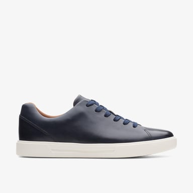 Un Costa Spitze Navy Leder Sneakers