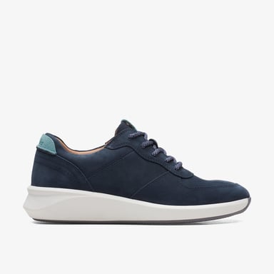 Un Rio Sprint Navy Nubuk-Sneaker