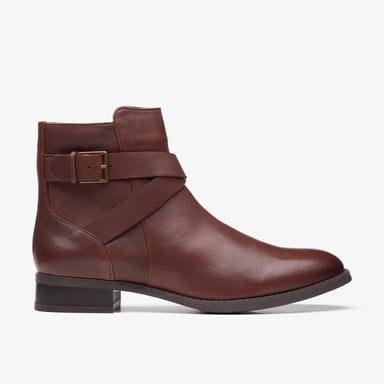 Hamble Buckle britische Tan Lederstiefel