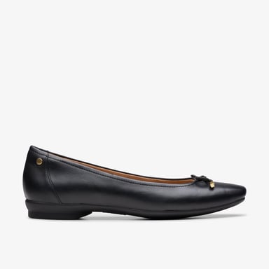 Candra Licht schwarze Lederschuhe