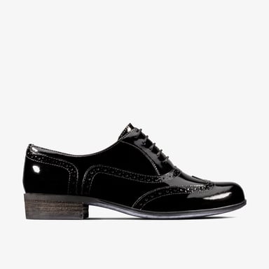 Hamble Oak Schwarze Lackschuhe