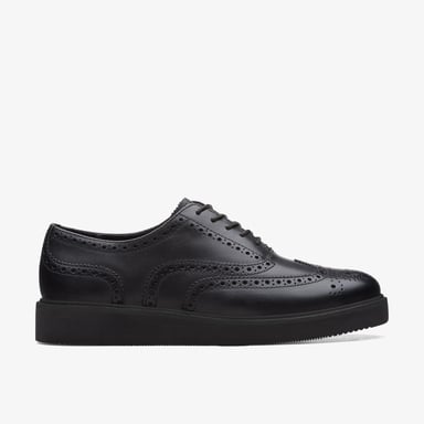 Glickly Brogue 2 Schwarze Lederschuhe