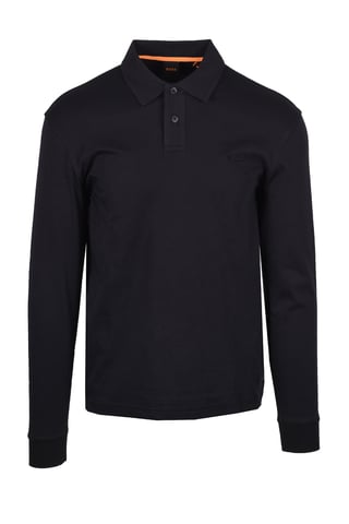 Boss Orange Interlock Polo Black
