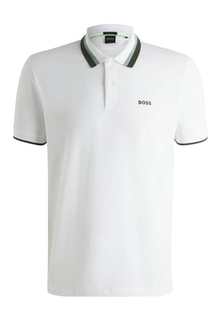 Boss Green Paddy AP Heritage Polo White