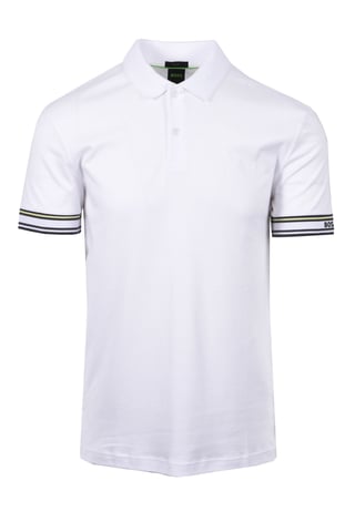 Boss Green Polo Zone Polo Shirt White