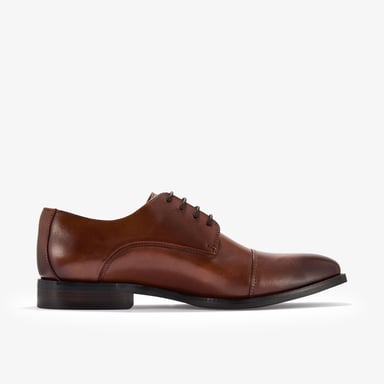 Banstead-Cap Schuhe aus braunem Leder