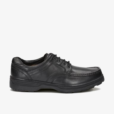 Line Shore Schwarze Leder Schuhe