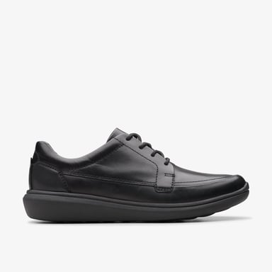 Watchet Spitze Schwarze Lederschuhe