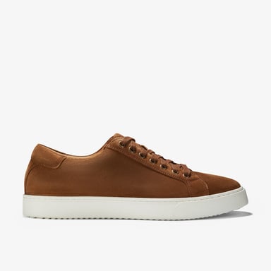 Lockton Schnürschuhe aus Wildleder Cola