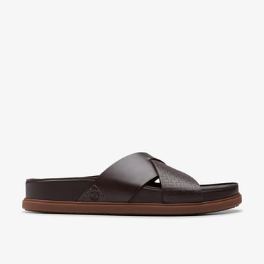 Torford Cross braune Leder-Sandalen
