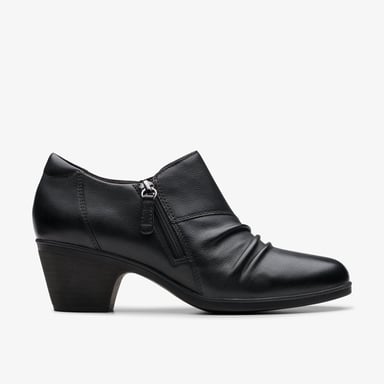 Emily2 Braley schwarze Leder Schuhe