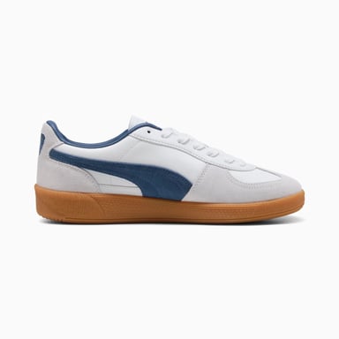 Puma Palermo Leder Herren Sneakers Weiß/Blau