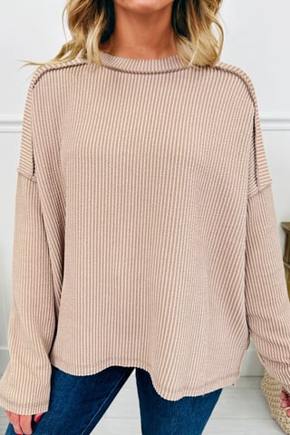 Strukturierter Stricklongsleeve