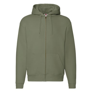 Fruit of the Loom - "Premium" Kapuzenjacke für Herren/Damen Unisex (Klassisch Olivgrün)