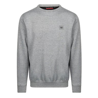 Cappuccino Italia Pullover für Herren. Der Pullover besteht aus 50% Baumwolle und 50% Polyester und hat eine normale Passform.  Marke: Cappuccino ItaliaModellbezeichnung: PulloverKategorie: HerrenpulloverMaterialien: Baumwolle, PolyesterFarbe: grau