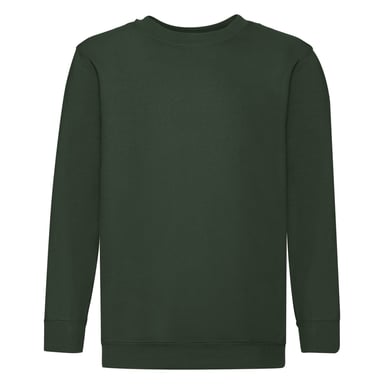 Fruit of the Loom - "Premium" Sweatshirt für Kinder angesetzte Ärmel (Flaschengrün)