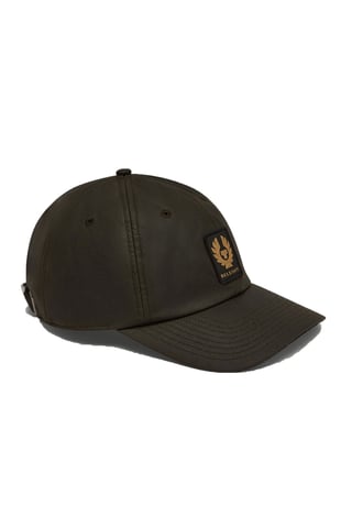 Belstaff Phoenix Patch Waxed Cap Faded Olive