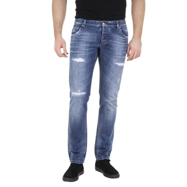 Dolce &amp; Gabbana Blaue Zerrissene Jeans