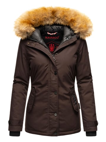 Navahoo Damen Winterjacke Laura – Warm, Stylisch & Mit Abnehmbarem Kunstfellkragen