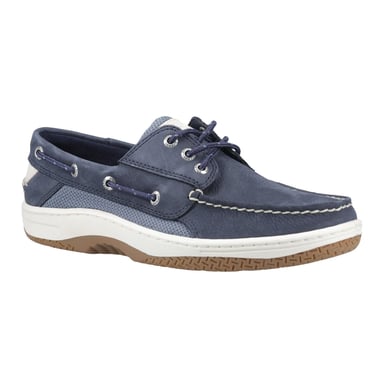 Sperry Billfish 3-Augen-Leder-Herrenbootsschuhe in Marineblau