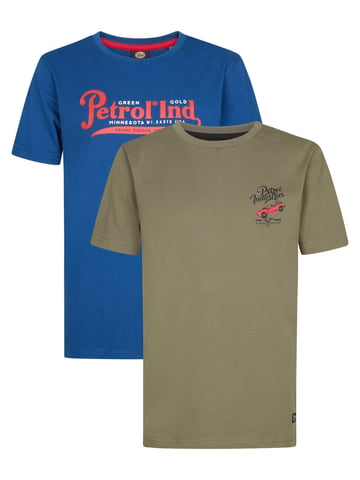 Petrol Industries - 2er-Pack T-Shirts mit Logo Yazoo  Jungen -