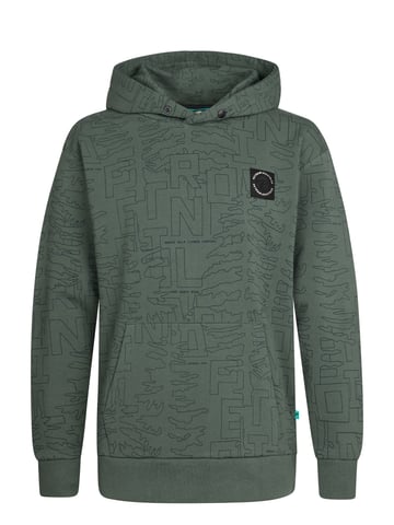 Petrol Industries - All-over Print Hoodie Blue Ridge  Jungen -  Grün