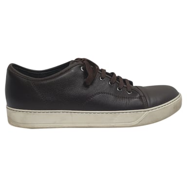 Lanvin Niedrigschnitt Sneakers aus braunem Leder