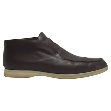 Loro Piana Open Walk Stiefeletten aus braunem Leder