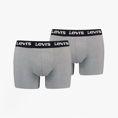 Levi's Repeat Logo Herren 3er-Pack Boxershorts Mittelgrau Melange