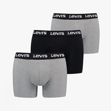 Levi's Wiederholungslogo Herren 3er-Pack Boxershorts Grau Combo