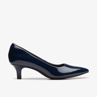 Shondrah Jade Marineblau Lackschuhe
