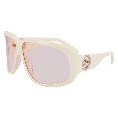 Lo736s Cream Shield Sonnenbrille
