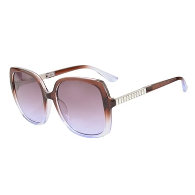 Übergroße quadratische Strass-Sonnenbrille