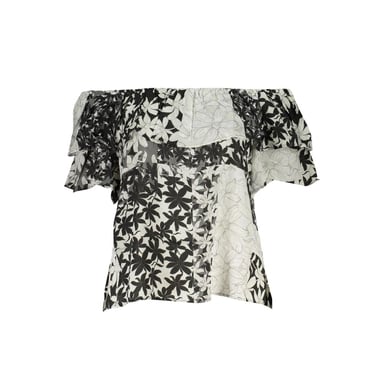 Blumiges Off-Shoulder-Top De29219