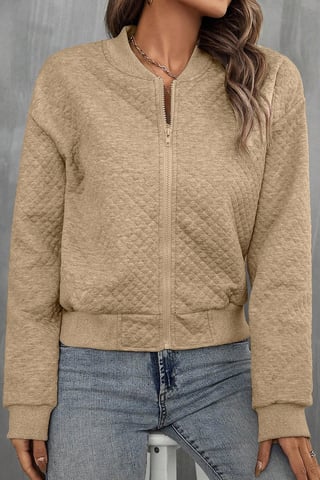 Gestepptes Zip-up Jacket