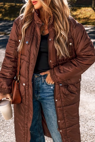 Steppjacke mit Pufferdesign