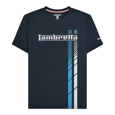 Lambretta - "SS25" T-Shirt für Herren (Marine/Weiß/Blau)