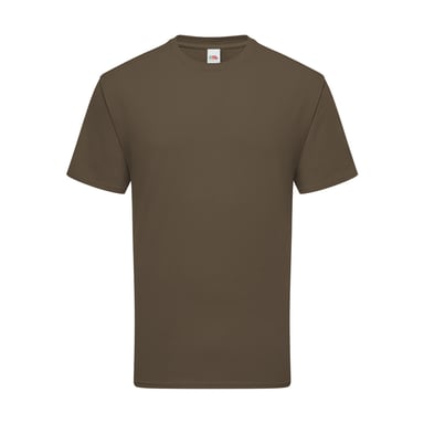 Fruit Of The Loom Herren Premium T-Shirt (Dunkelbraun)