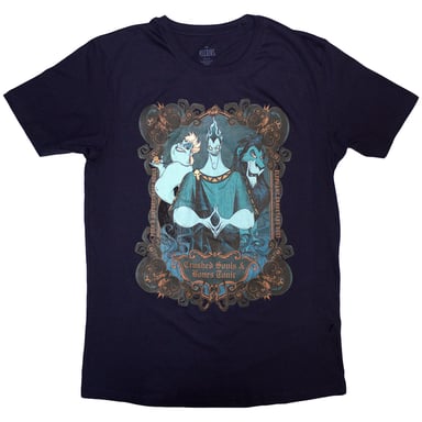 Disney - "Villains Crushed Souls" T-Shirt für Herren/Damen Unisex (Marineblau)