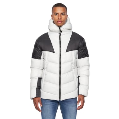 Duck and Cover - "Raymax" Steppjacke für Herren (Grau/Rosa/Schwarz)