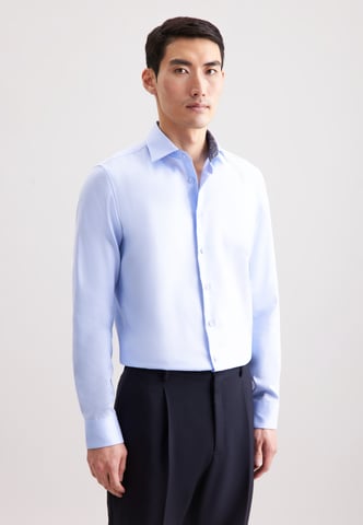 Business Hemd Herren Mittelblau