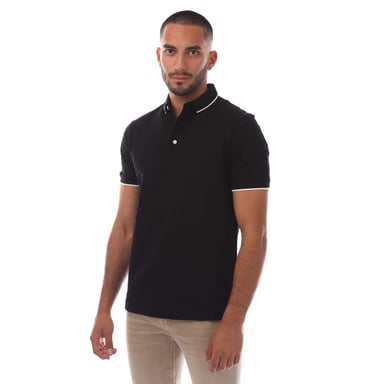 Emporio Armani - Poloshirt für Herren Jacquard (Schwarz)