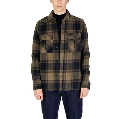 Flanellhemd Oliven Schwarz