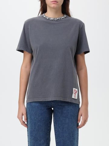 T-Shirt mit verziertem Kragen