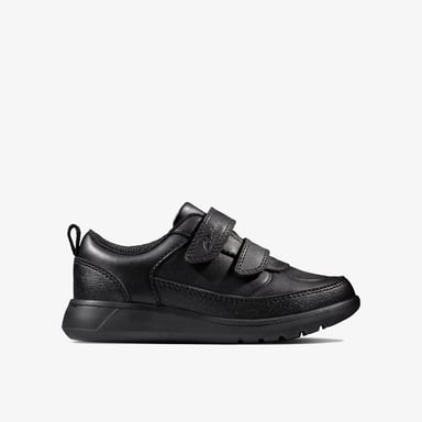 Scape Flare T Schwarze Leder Schuhe