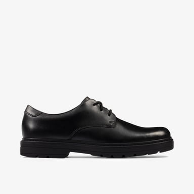 LoxhamDerby Y schwarze Lederschuhe