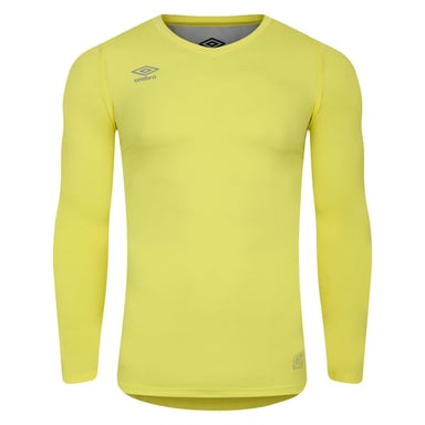 Umbro - "Elite" Base Layer Oberteil V-Ausschnitt für Herren (Zitronentonikum)