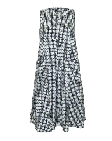 Blaues Entwurf Lässiges Shift-Kleid