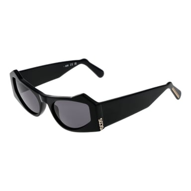 Geometrische Sonnenbrille Schwarz